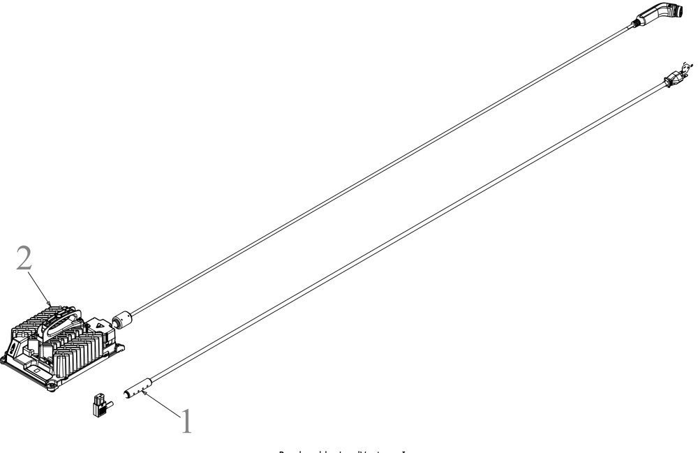 Charger Diagram and Parts List for ZT1-42E (34ABA2CSB10)(2022) Cub Cadet Lawn Tractor